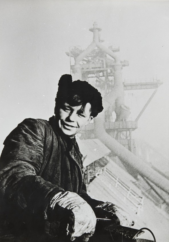 И. М. Шагин. 
 Строитель на Магнитке 1930-е 