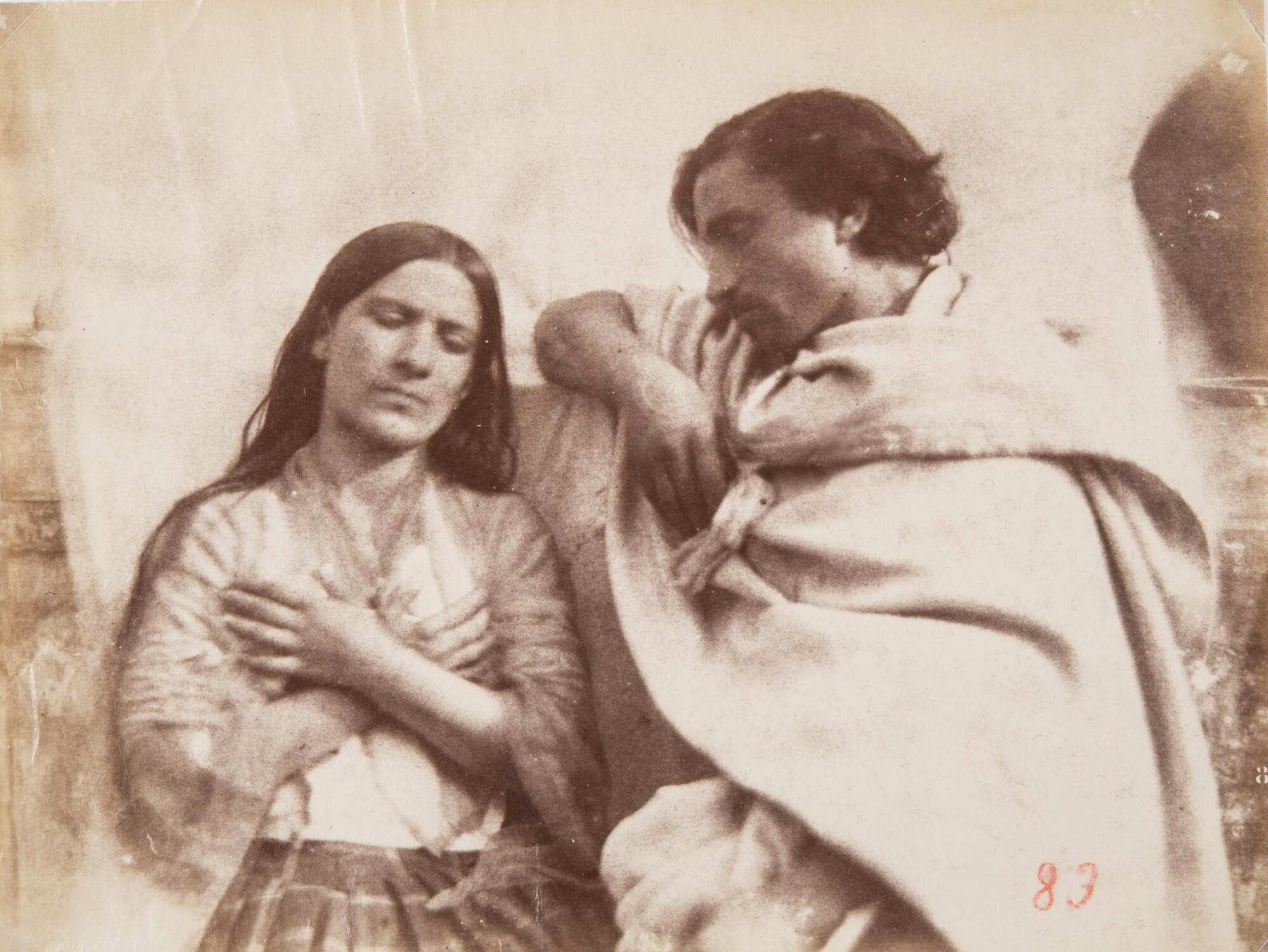 Джакомо Канева. 
 

Портрет молодой пары в традиционных костюмах, 1850‑е 

Альбуминовый отпечаток 