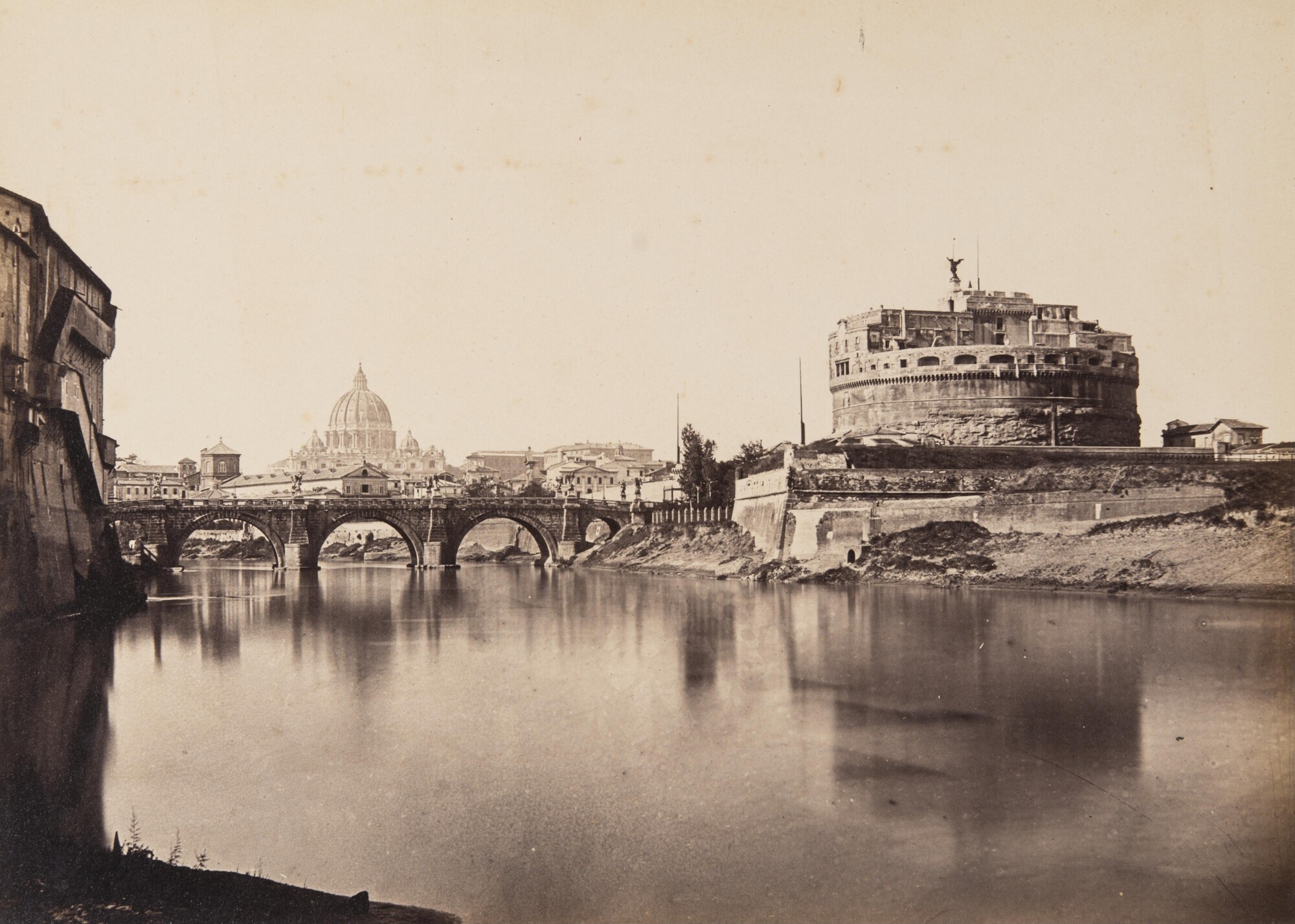 Томмазо Куччони. 
 

Мост Святого Ангела и замок Святого Ангела, 1860‑е 

Альбуминовый отпечаток 