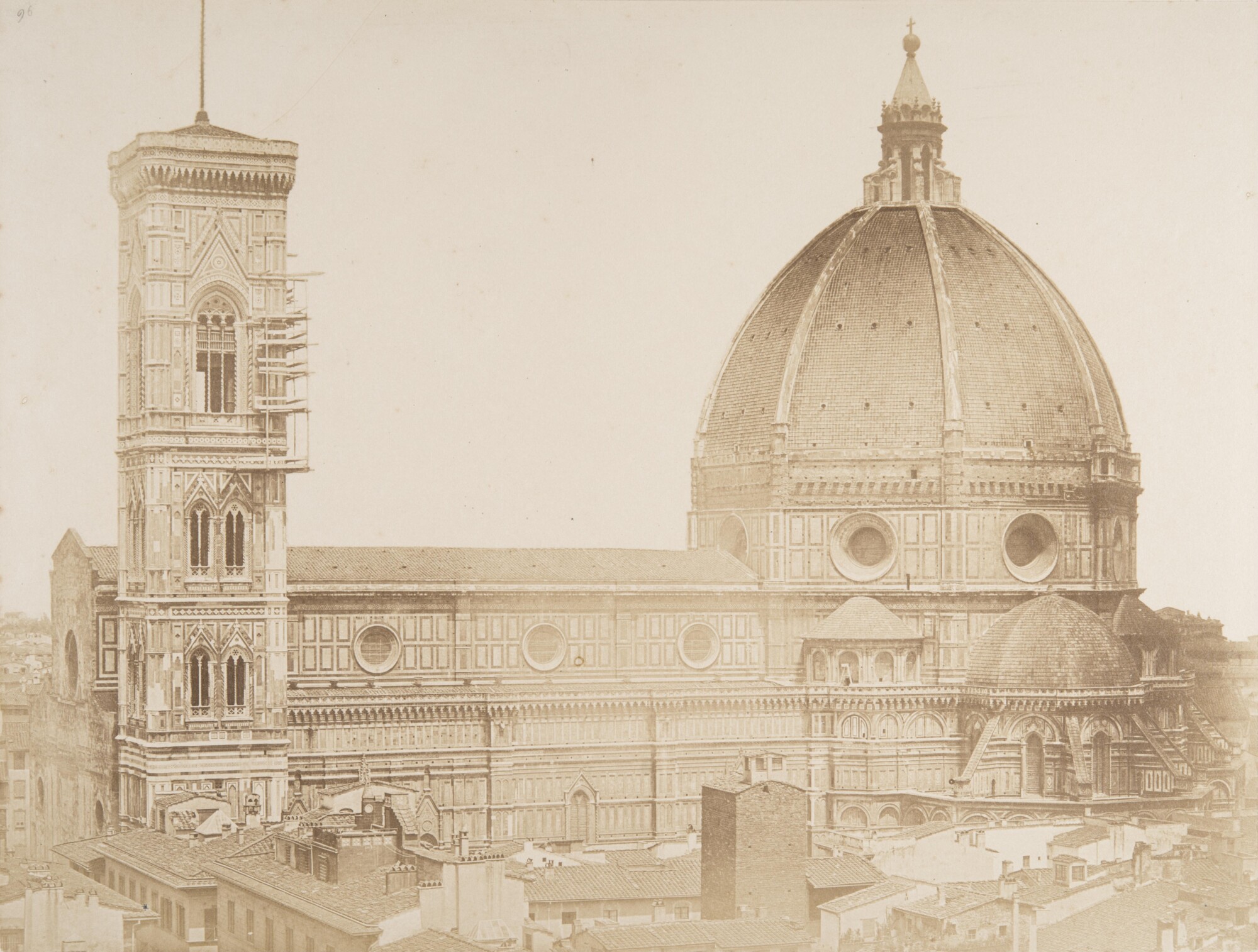 Алинари. 
 

Собор Санта-Мария дель Фьоре, 1855 

Отпечаток на соленой бумаге 