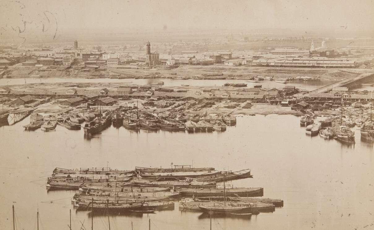 Андрей Карелин . 
 

Вид на пристани 

Нижний Новгород, 1870–1880‑е  