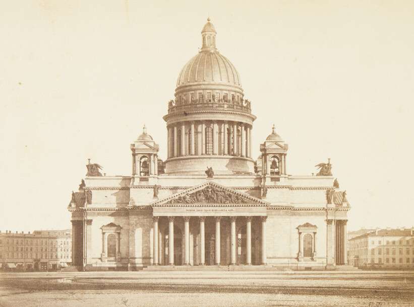 Альфред Лоренс. 
 

Исаакиевский собор с северной стороны, 1870‑е 




 