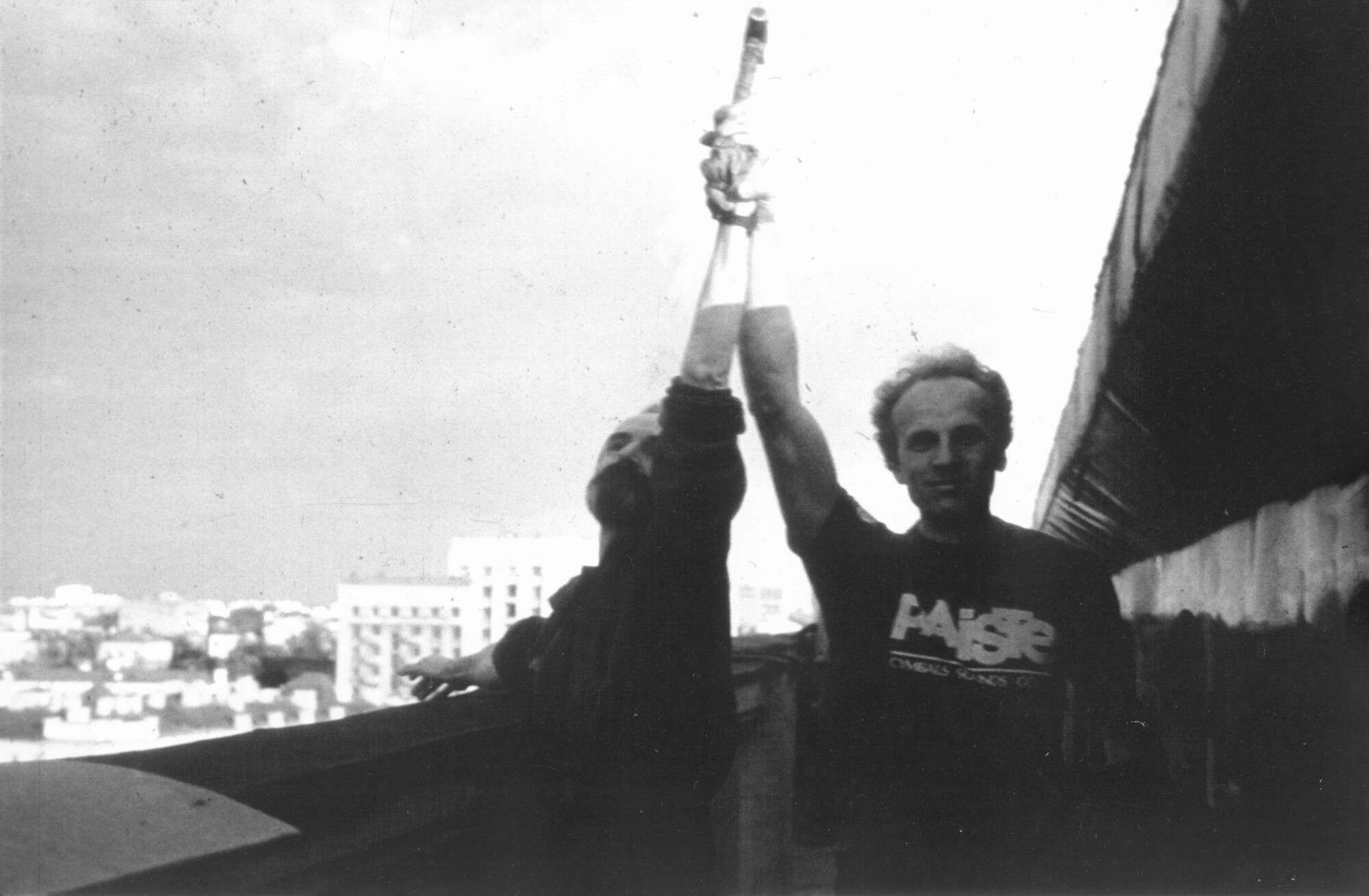 С Эриком Булатовым в студии.<br />
Москва, 1981