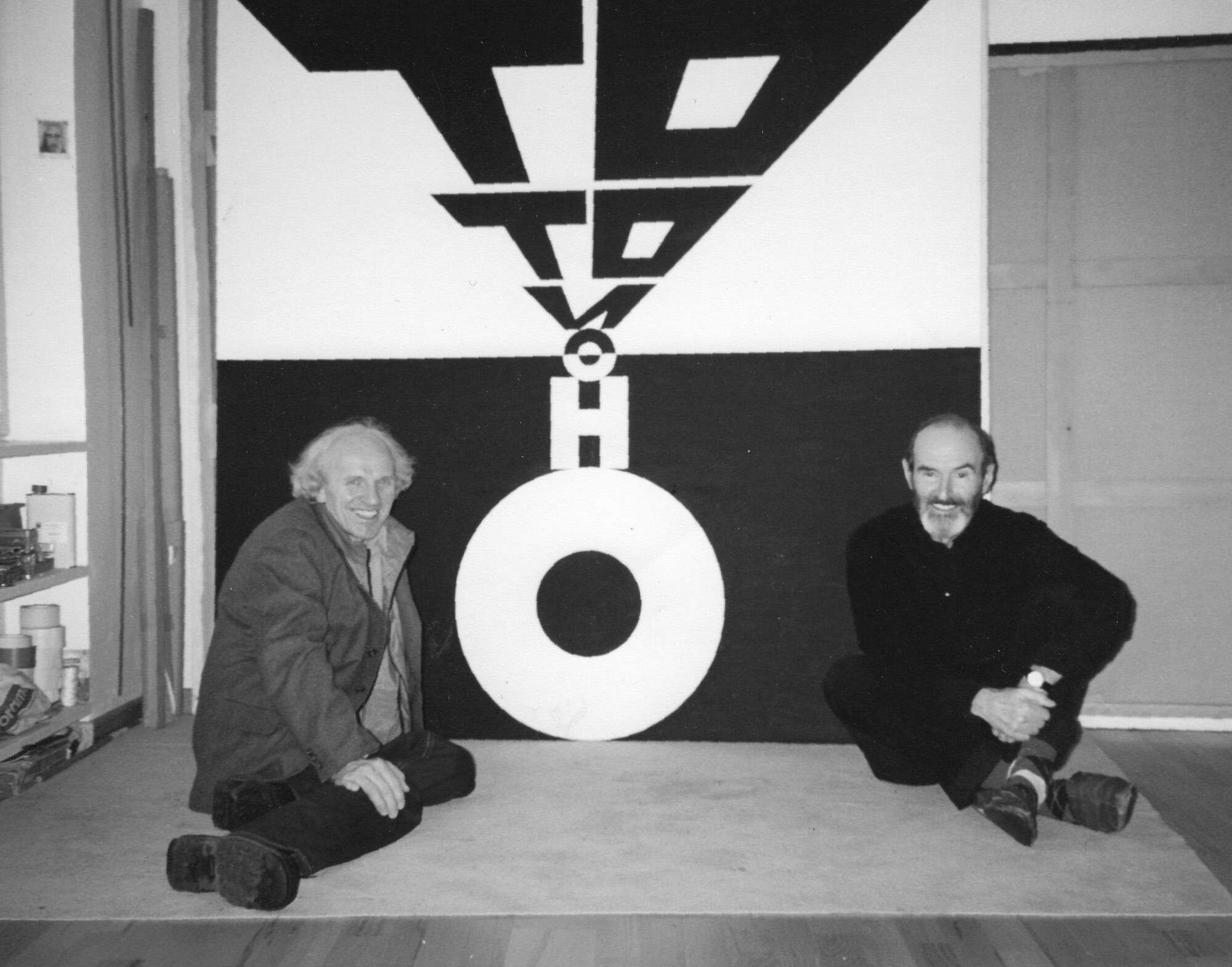 С Эриком Булатовым в студии.<br />
Париж, 2003