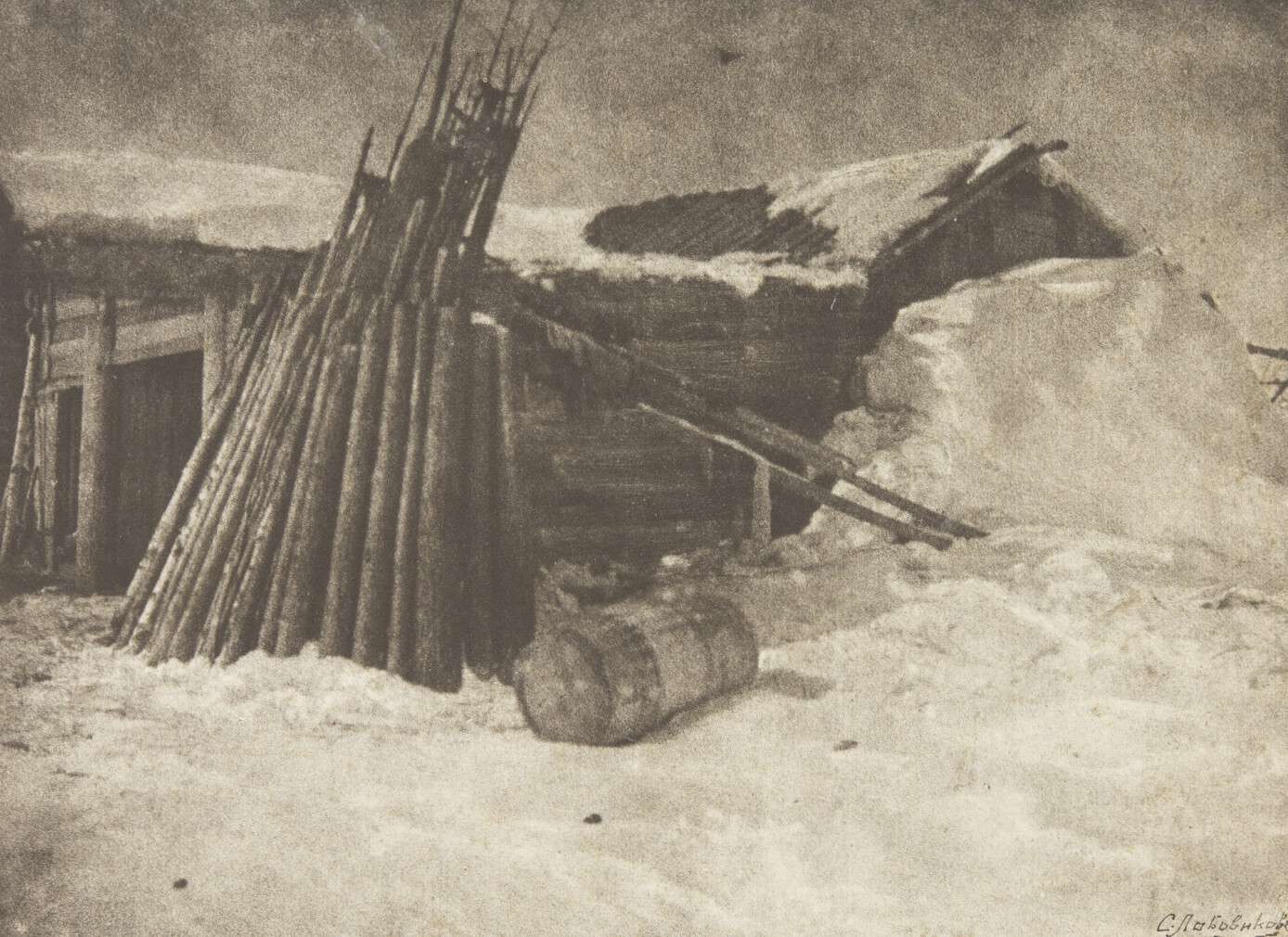 Sergey Lobovikov. 
 

Winter (Hut), 1920s 
 