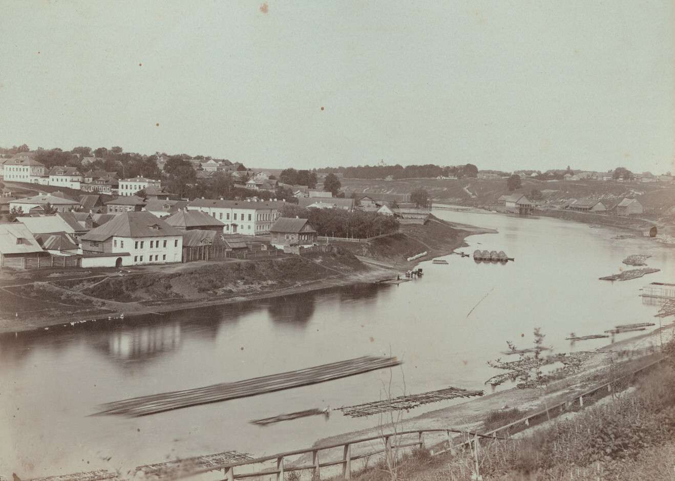 Альберт Герман  . 
 

Панорама берега Волги 

Ржев, 1880‑е  